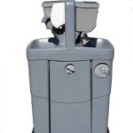 side view portable sink