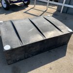 portable holding tank on ground